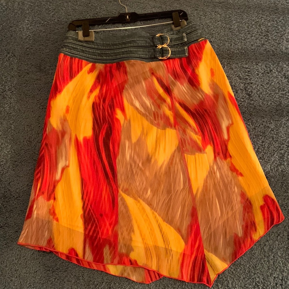St John Sport Jean/Silk Skirt